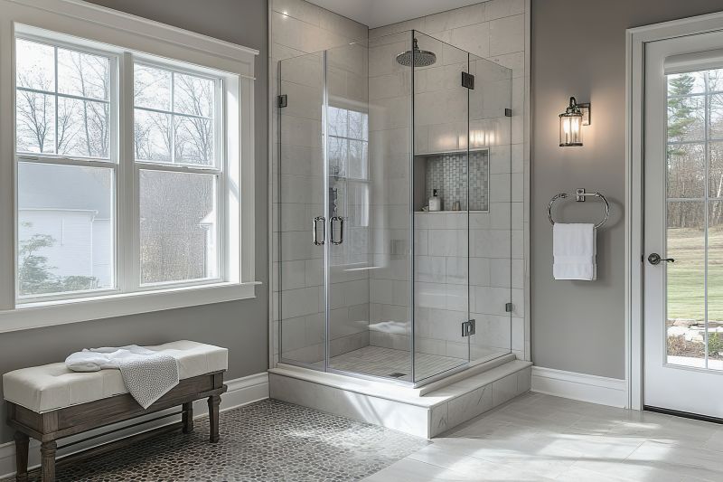 Elegant Walk-in Shower with Glass Walls